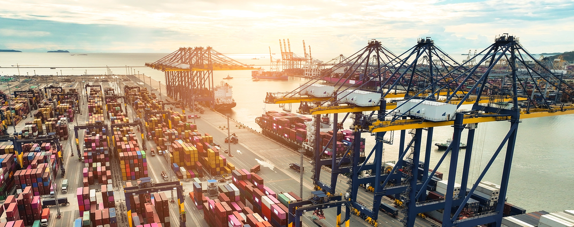 noticias background blue supply chain copia